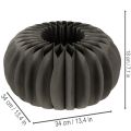 Decoração de mesa em papel com formato de favo de mel em formato de abóbora, dobrável, redonda, 34 cm, 2 peças. | Floristik24.pt