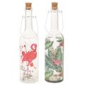 Floristik24 Garrafa decorativa de LED em formato de flamingo, 37,5 cm, branco quente (2 unidades)