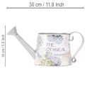 Regador decorativo em metal com estampa de hortênsias, estilo vintage, 30x11x14,5cm | Floristik24.pt