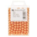 Contas decorativas laranja, 8 mm, 250 peças | Floristik24.pt