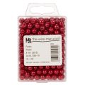 Contas decorativas vermelhas, Ø8mm, 250 peças | Floristik24.pt