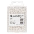 Contas decorativas brancas, Ø8mm, 250 peças | Floristik24.pt
