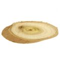 Floristik24 Discos decorativos em madeira oval 9-12cm 500g