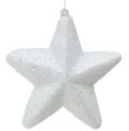 Floristik24 Estrela decorativa branca para pendurar 20 cm