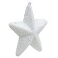 Floristik24 Estrela decorativa branca para pendurar 20 cm