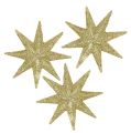 Floristik24 Estrelas decorativas de ouro Ø5cm 20pcs