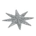 Floristik24 Estrelas decorativas de prata Ø5cm 20pcs