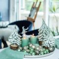 Floristik24 Árvore de Natal decorativa, decoração de inverno, abeto com neve Alt.19cm
