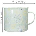 Caneca decorativa, vaso de plantas, mandala, esmaltada, Ø13cm A12cm | Floristik24.pt