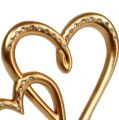 Floristik24 Coração decorativo para colar ouro 17cm