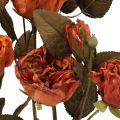 Floristik24 Deco buquê de rosas flores artificiais buquê de rosas laranja 45cm 3pcs