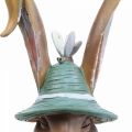 Floristik24 Deco coelho busto de coelho decoração figura cabeça de coelho 18cm