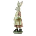 Floristik24 Cesta decorativa de coelho mulher ovos de páscoa figura decorativa páscoa altura 37cm