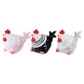 Floristik24 Galinhas decorativas figuras de decoração de Páscoa galinha 8,5 cm 3 unidades