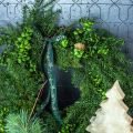 Floristik24 Grinalda decorativa grandes ramos de coníferas, cones e buxo verde 70 cm