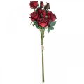 Floristik24 Rosas Deco rosas artificiais vermelhas flores de seda 50cm 3uds