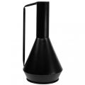Floristik24 Vaso decorativo jarro decorativo de metal preto 19,5cm Alt 38,5cm
