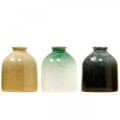 Floristik24 Vasos decorativos, jogo de vasos de cerâmica redondo A9,5cm Ø8cm 3uds