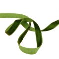 Floristik24 Deco ribbon veludo verde escuro 10mm 20m