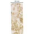 Fita decorativa para presentes com motivos de plantas, fita decorativa de endro, 40 mm de largura, 20 m de comprimento. | Floristik24.pt