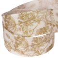Fita decorativa para presentes com motivos de plantas, fita decorativa de endro, 40 mm de largura, 20 m de comprimento. | Floristik24.pt