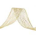 Floristik24 Deco ribbon net ribbon dourado 50mm 20m