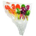 Floristik24 Ovos decorativos com arame flocado multicolorido 6cm 12pcs