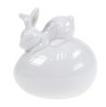 Floristik24 Figura decorativa coelho em clara de ovo 8.5cm 2pcs