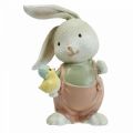 Floristik24 Figuras decorativas coelho coelho crianças com pintinhos A11cm 2uds