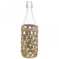 Floristik24 Deco garrafa de vidro decoração de garrafa de vidro trançada Ø9,5cm A31cm