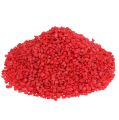Floristik24 Pedras decorativas granuladas vermelhas decorativas 2mm - 3mm 2kg