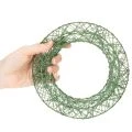 Guirlanda decorativa de arame verde para projetos DIY, 19 cm, 2 peças | Floristik24.pt