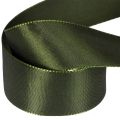 Fita de cetim para embrulho de presentes, fita de tafetá, verde, 40 mm de largura, 5 m de comprimento. | Floristik24.pt