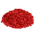 Floristik24 Pedras decorativas 9mm - 13mm vermelho 2kg