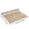 Caminho de mesa, tecido decorativo, estampado, laços largos, 35x120cm, 2 peças | Floristik24.pt