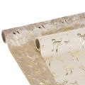 Floristik24 Caminho de mesa, tecido decorativo com laços estreitos, em rolo, 120x35cm, 2 peças