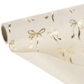 Caminho de mesa, tecido decorativo com laços estreitos, em rolo, 120x35cm, 2 peças | Floristik24.pt
