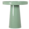 Prato decorativo de metal, verde, base redonda, bandeja para arranjos florais, 20 cm | Floristik24.pt