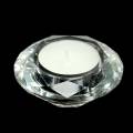 Floristik24 Castiçal Tealight castiçal diamante transparente Ø7cm
