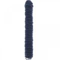 Floristik24 Fio de pavio, cordão de feltro, cordão de feltro, cordão de lã azul 55m