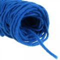 Floristik24 Cordão de feltro fio pavio com fio 30m azul