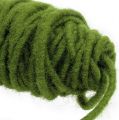 Floristik24 Fio de feltro cordão de lã verde musgo Ø5mm 50m