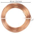 Rolo de arame de alumínio para artesanato e floricultura, 60m, 500g | Floristik24.pt