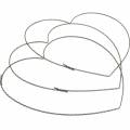 Floristik24 Corações de arame 25 cm anéis de onda anel de ligação para coroa de porta 10 peças