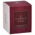 Floristik24 Vela perfumada em copo Camila vinho tinto Ø7,5cm Alt.8cm