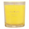 Floristik24 Vela perfumada em vidro com aroma de verão Frangipani Amarelo Alt.8cm
