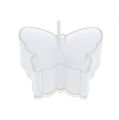 Floristik24 Borboleta de chá perfumada Ø4,8 cm H2 cm branco 6 unidades