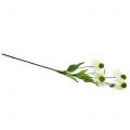 Floristik24 Flor Echinacea branco artificial 90cm