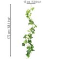 Guirlanda de hera artificial para decoração de ambientes, 173 cm | Floristik24.pt