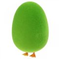 Floristik24 Decoração de ovo de Páscoa com pernas Decoração de ovo de Páscoa verde ovo H13cm 4 unidades